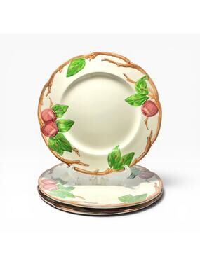 Franciscan “Apple” Set of 3 Earthenware Luncheon Plates 9 5/8”